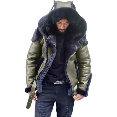 1 veste de moto homme, fermeture éclair, polyester résistant, doublure épaisse, automne-hiver
