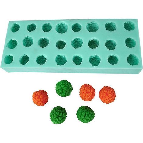 Moule en Silicone pour Framboises, Fruits, Légumes et Bonbons - Idéal pour Pâtisserie et Desserts (1/4)