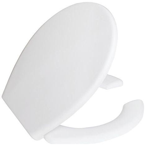 Creavit Behindertengerechter barrierefreier WC-Sitz Duroplast Softclose Toilettensitz Weiß mit Edelstahl Scharnieren (1/2)