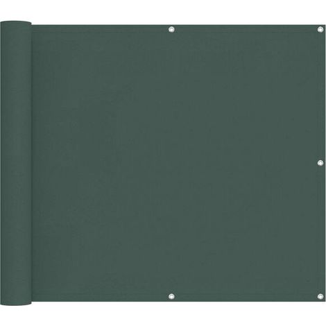 Paravent de balcon vert foncé, 100 x 800 cm, tissu Oxford. (1/5)