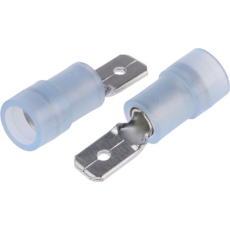 Cosse faston RS PRO, Isolé, Bleu