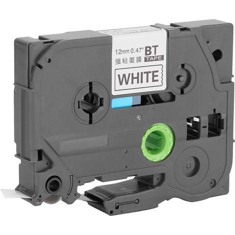 Compatible avec le ruban d'étiquettes laminées noir sur blanc TZe231 PTouch de 12 mm