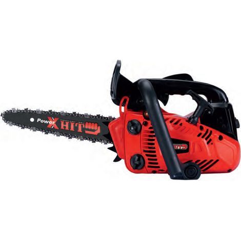 MOTOSEGA POTA POTATURA A SCOPPIO 2 TEMPI 25,4CC BARRA CARVING 25,5cm POWER X HIT