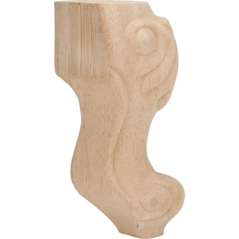 Pieds de table en bois massif sculpté, accessoires de mobilier de style européen, pieds de canapé et de meuble sculptés (1/2)
