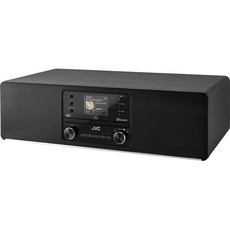 Sistema todo en uno JVC RD-E984B de 50 W RMS con DAB+, Wi-Fi y Spotify (negro) (1/5)
