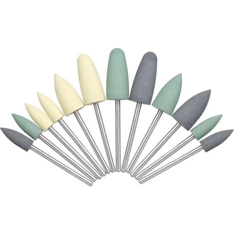 12 polisseuses en silicone pour le polissage et le lissage des dents à basse vitesse - Outil dentaire