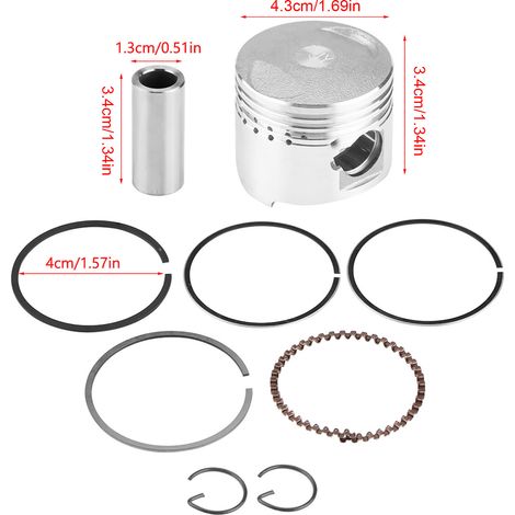 43-mm-Kolbenringsatz für GY6-Horizontalmotor für Roller, Motorrad und Moped (1/5)
