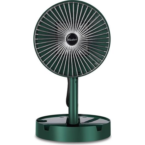 Mini radiateur électrique pliable à 180°, compact et portable, faible consommation, hauteur réglable, 2 modes et protection contre la surchauffe pour la maison et le bureau. (1/5)