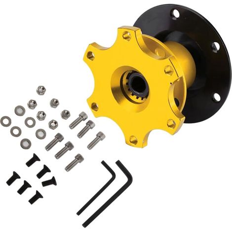 Quick-release steering wheel hub adapter, universal 6-hole steering wheel hub adapter, quick-release kit for racing adapter (1/5)
