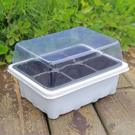 Boite De Semis - Boite D'Humidification Pour Germination - Compatible Culture Intérieure Et Extérieure - 18 x 14 x 11 cm - 1 Pièce (1/4)