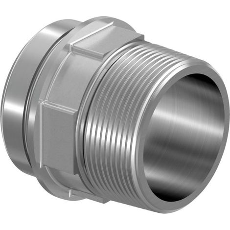 Mamelon adaptateur de filetage Uponor 1029133 RS 3, R 3", laiton étamé (1/2)