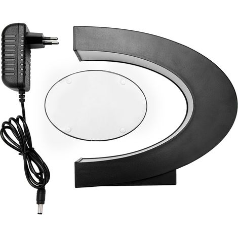 Cadre photo flottant magnétique en forme de C, décoration pour maison ou bureau, aimant lévitation, cadre pour photos, chargeur UE inclus.