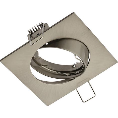 Spot de plafond Porto-K IP20 carré en acier inoxydable Z REG - V-PRAN6-02