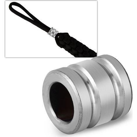 Pendentif de survie en alliage TC4 pour équipement EDC et paracord (Taille S, finition titane)