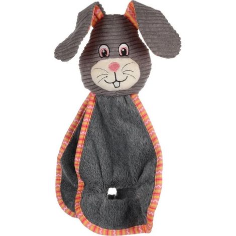 Lapin gris tissus bruissant, 42 cm, jouet peluche pour chien - Flamingo (1/3)