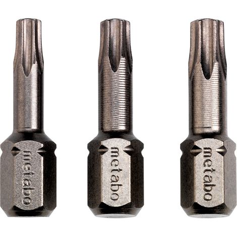 Metabo 3 Bits für TX-Schrauben T15/ 20/ 25 Torsion (1/3)