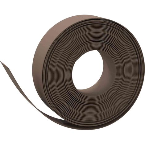 Bordures 25 m 15 cm PE Marron vidaXL