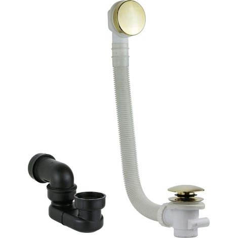 Ensemble de siphon et colonne de déchets de couleur or Vicario KITVICARIO3 (1/3)
