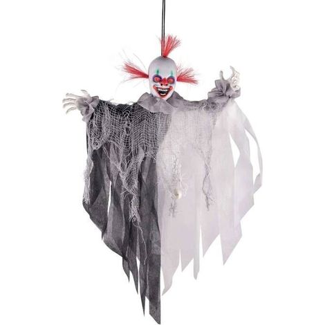 Automate Halloween Clown - PTIT CLOWN - 43172 - 60 cm - Déco Animée, Sonore et Lumineuse