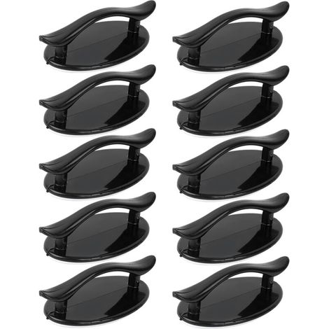 Boutons de tiroir auto-adhésifs, poignée de traction auxiliaire pour porte coulissante de cuisine, boutons d'armoire, 10 pièces (1/5)