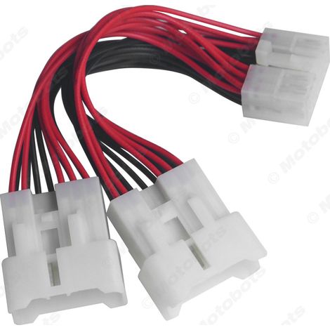 Suitable for Suzuki Wagon R CD player tail wire, car audio 1-to-2 power speaker wire, 1-to-2 connector full pin (1/4)