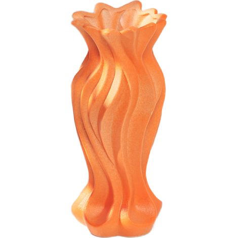 Elefantenvase aus Keramik – dekorative Blumenvase in verschiedenen Farben (Blau, Orange, Lila, Gelb) als Tischdekoration, ideales Geschenk – Maße: 18,5 cm x 7 cm x 7 cm