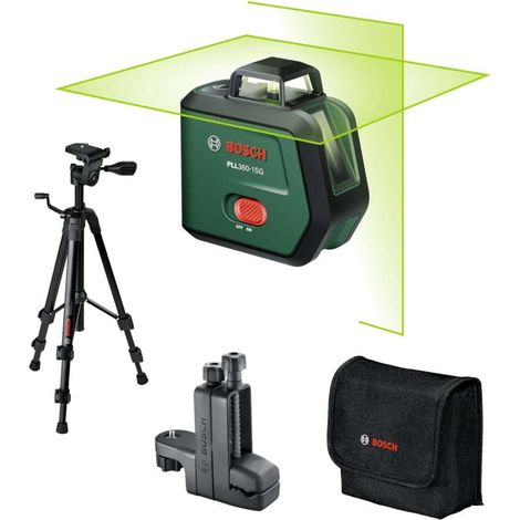 Laser lignes croisées PLL360-15G Bosch Set Premium, 1 x batterie BA 3.6V 2.0Ah en poche (1/5)