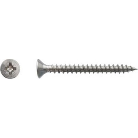 Vis pour panneaux agglomérés tête fraisée Pozidriv® Inox A4 - 4 x 35 mm - BIVI
