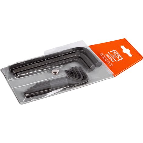BAHCO - Jeu de clés mâles 6 pans, dimensions en pouces, fini phosphaté, 1/16"-3/8" -10pc (1/2)