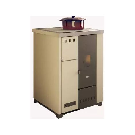 Lea - Stufa cucina a pellet da 7.5 kw avorio