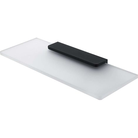 Nimco Maya - Mensola, 30 cm, vetro smerigliato/nero opaco MAC 29091B-30-90 (1/3)