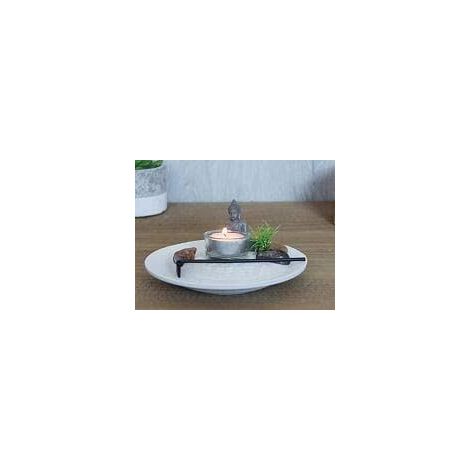 Buddha Zen Tea Light Holder Garden White Decorative Candle Holders Ornamental (1/5)