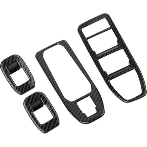 4 colors: Carbon fiber texture Material: ABS Power window control panel compatible with BMW. (1/5)