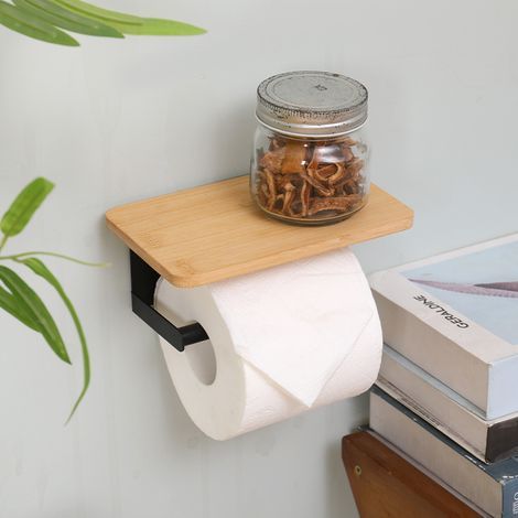 Étagère de rangement en bois pour salle de bain (1/5)