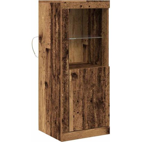 Maison Exclusive - Madia LED Marrone 41 x 37 x 100 cm Legno multistrato