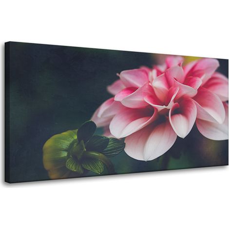 Leinwanddruck Botanica Pink Dahlia 80x40 cm