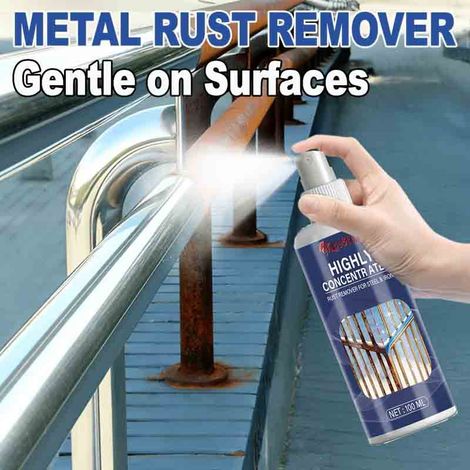 Metal railing rust remover effectively removes stubborn rust and oxide layers. Iron railing renovation and maintenance agent. (1/5)
