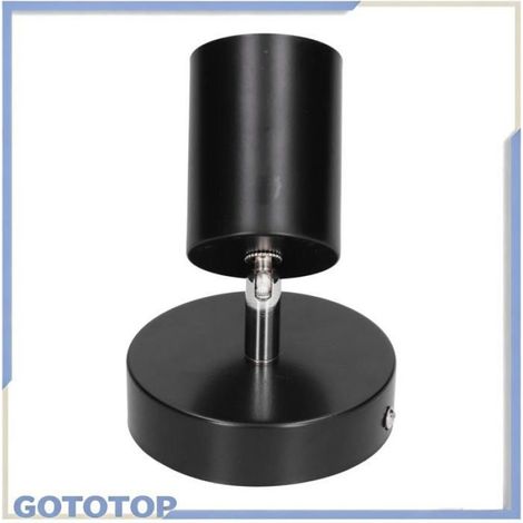 Support De Projecteur - Fer Forgé - Rotation 330° Inclinaison 90° - Pour Spot GU10 - Plafonnier Murale - 1 Pièce