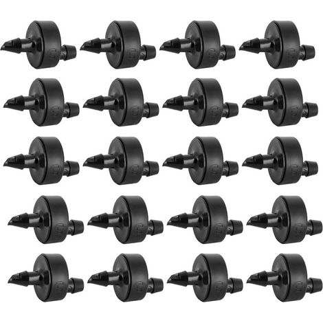 Lot de 20 Goutteurs auto-régulant 4L/H noir - jardiboutique
