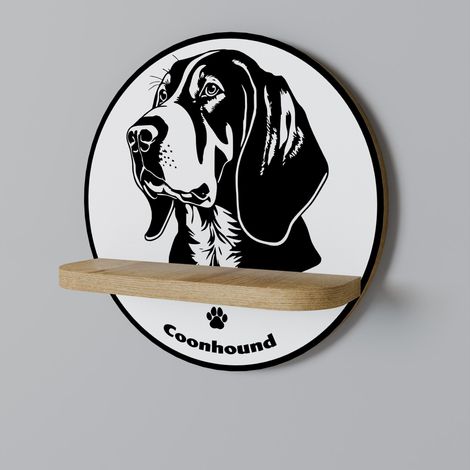 PERRO COONHOUND Estante redondo (1/5)