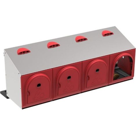 Hühnernest für den Außenbereich mit 4 Abteilen, 104 x 47 x 48 cm Geflügelnistkasten für Hühner (1/5)