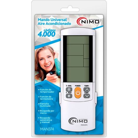 Telecomando universale per climatizzatore con 4000 codici Nimo (1/2)