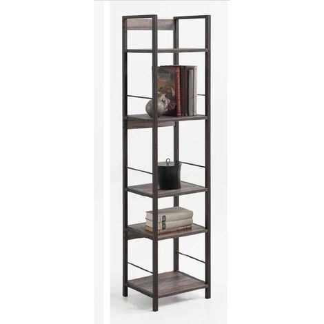 Estanteria Kala acabado Negro/Haya 150 cm(alto)34 cm(ancho)30 cm(fondo) .