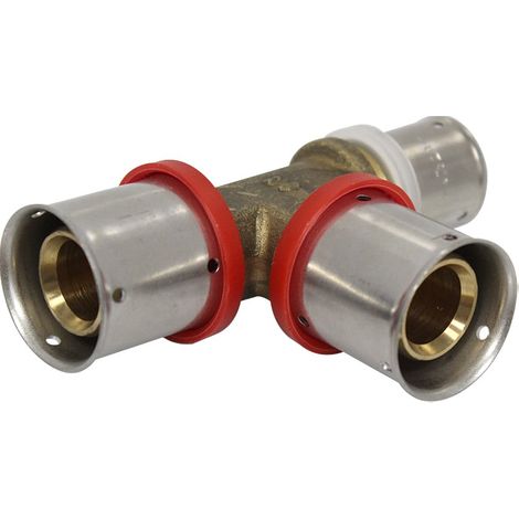 Té multicouche à sertir réduit - Ø26x3,0 - Ø26x3,0 - Ø20x2,0 - MULTIPEX (1/5)
