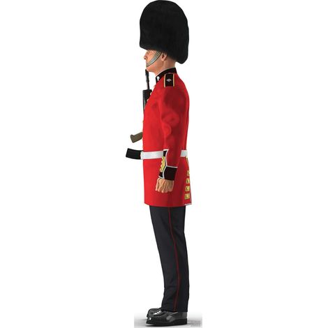 Figurine en carton - Garde du Palais Royal - tourné vers la gauche - Haut 90 cm (1/5)