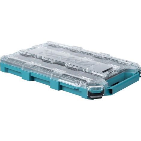 Makita – Coffret rangement fin 8L avec 11 bacs amovibles – Dimensions 596x387x85mm – Pour organisation chantier – P91051