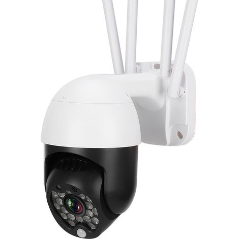 Mini caméra extérieure dôme infrarouge WiFi 1 pouce 1080p IP66 avec 18 LED, panoramique/inclinaison (1/5)