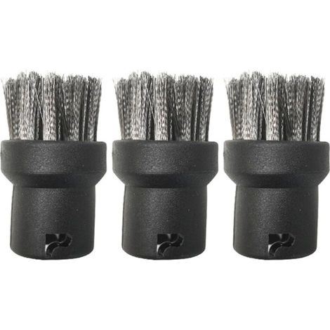 Lot de 3 buses de brosse métallique en acier inoxydable pour nettoyeur vapeur Karcher SC1 SC2 SC3 SC4 SC5 SC7, outil de nettoyage de cuisine domestique 2.863-058 (1/4)