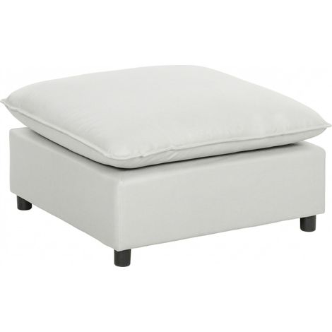 Repose-pieds Yewdale modulable confortable gris clair salon design polyvalent (1/5)
