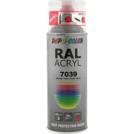 PEINTURE ACRYLIQUE RAL7039 GRIS QUARTZ BRILLANT 400ML DUPLI COLOR